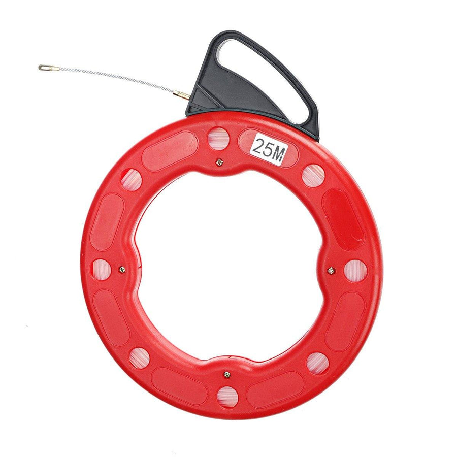 3mm x 30M Fiberglass Wire Cable Fish Snake Tape Puller Duct Conduit Rodder Reel (3mmx30m) - MRSLM