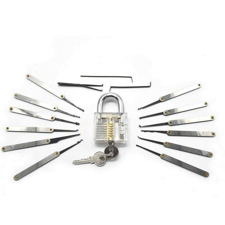 19 Pcs Stainless Steel Lock Set Gift Kits Lock Repair Sets for Door Lock - MRSLM