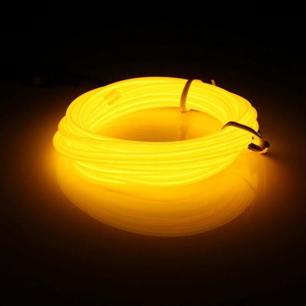 3M EL Led Flexible Soft Tube Wire Neon Glow Car Rope Strip Light Xmas Decor DC12V - MRSLM