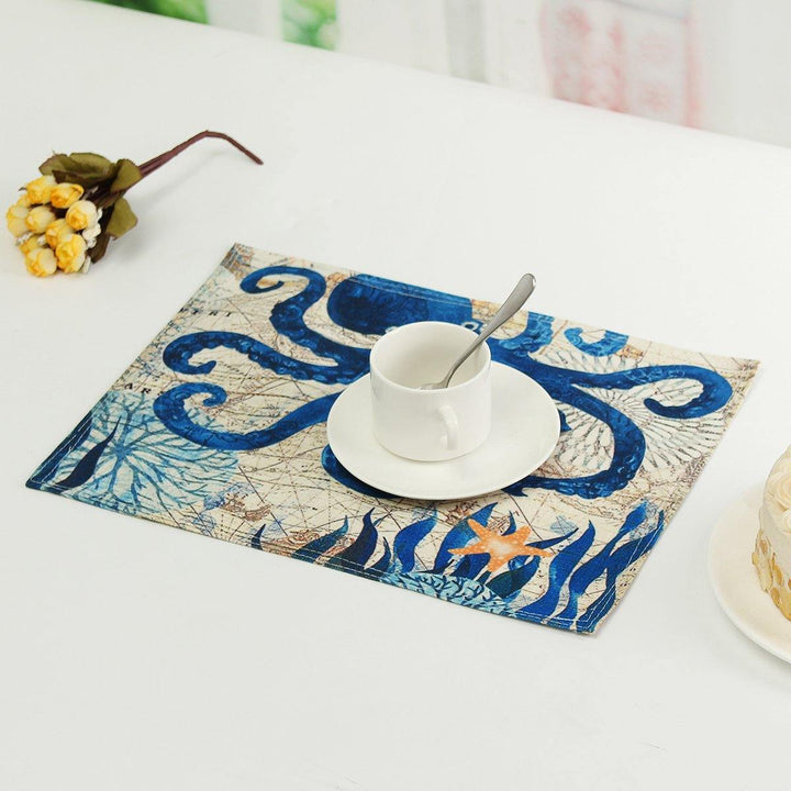 30*40cm Table Pad Cotton Linen Heat Insulation Waterproof Tablecloth Meal Cup Mat Mouse Pad - MRSLM