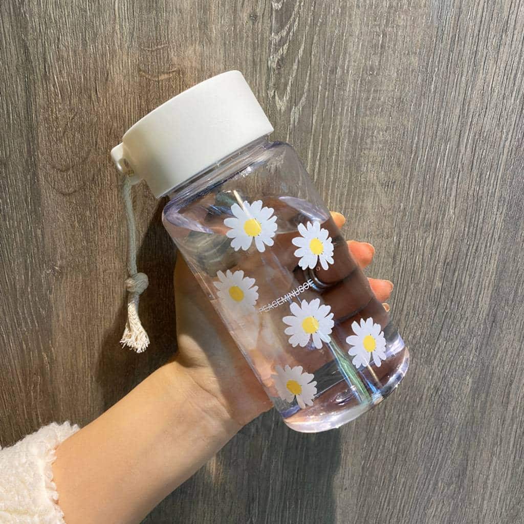 Flower Design Water Bottle