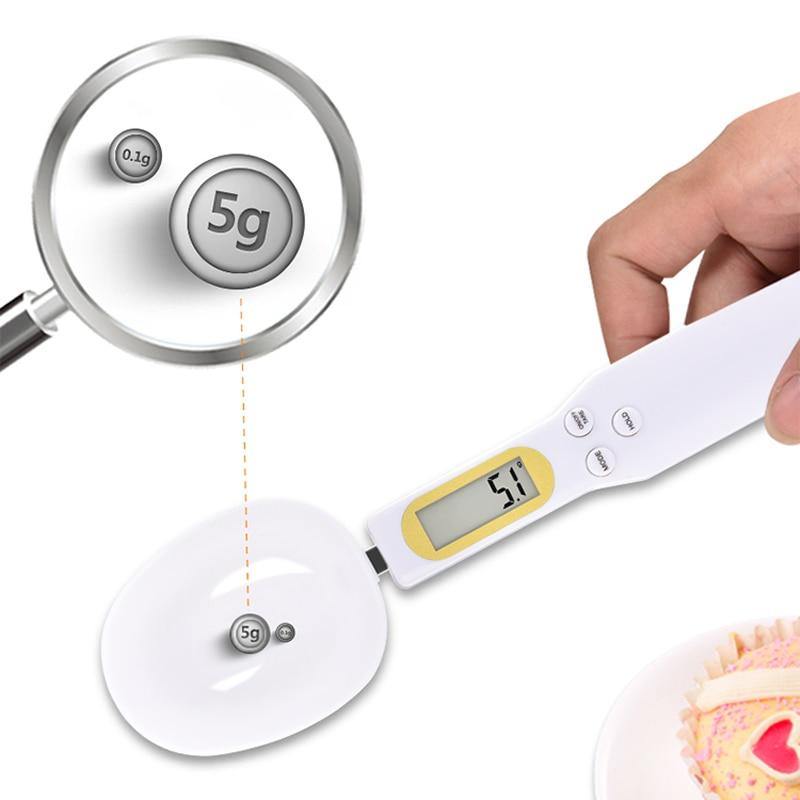 500g/0.1g LCD Display Digital Kitchen Measuring Spoon Electronic Digital Spoon Scale Mini Kitchen Scales Baking Supplies - MRSLM