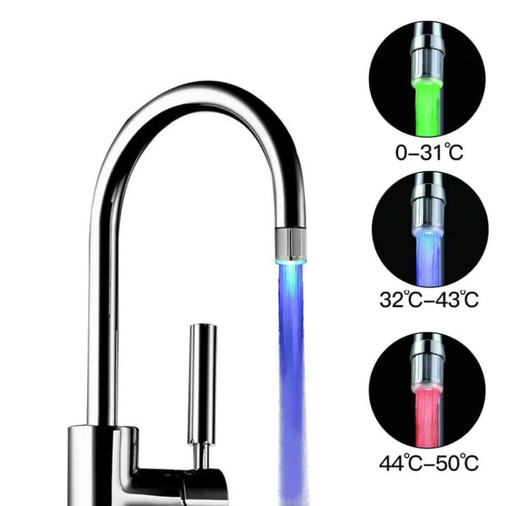 LED Temperature Sensitive Faucet Aerator