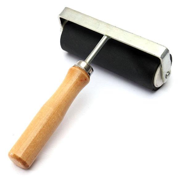 2/4/6inch Hard Rubber Print Ink Roller Lino Craft Tool - MRSLM