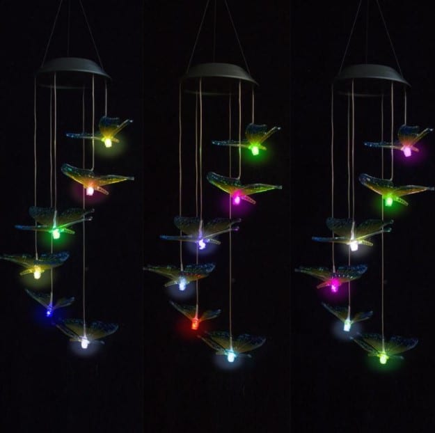 Solar Powered LED Wind Chimes