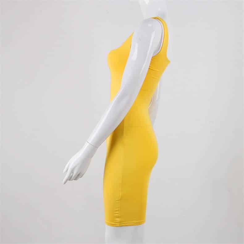 Spaghetti Strap Simple Women's Bodycon Dress