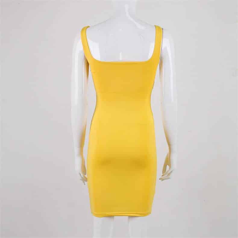 Spaghetti Strap Simple Women's Bodycon Dress