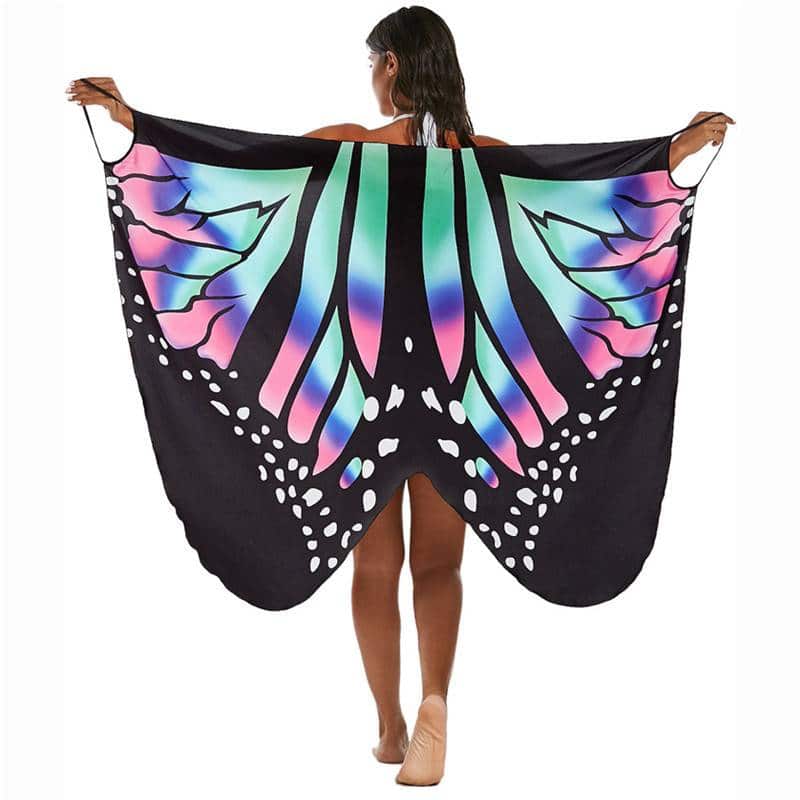 Women's Butterfly Printed Beach Long Dress