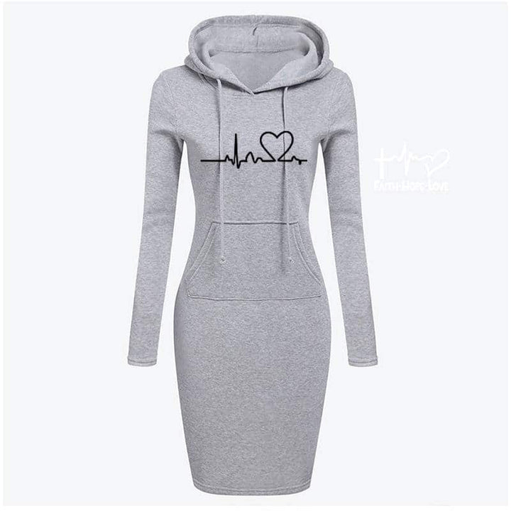 Women's Hope Faith Love Warm Dress