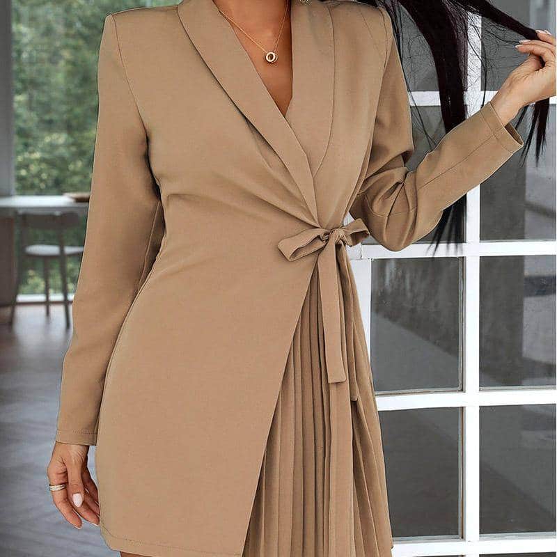 Women's Long-Sleeved Blazer Dress