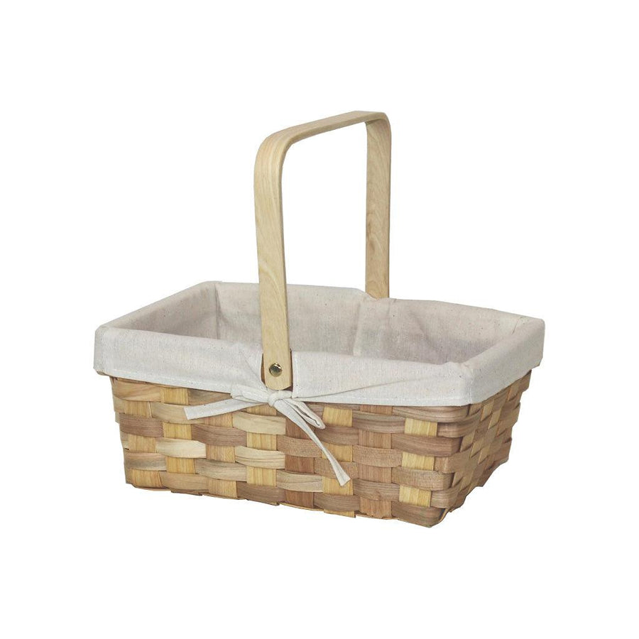 Rectangular Woodchip Picnic Basket - MRSLM