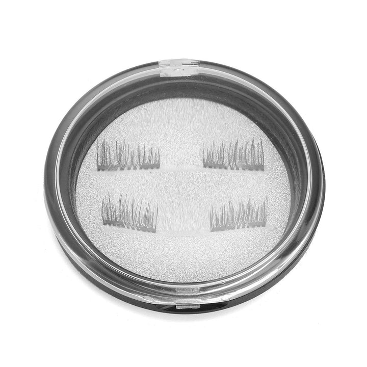 4Pcs/Pair Dual Magnetic 3D False Eyelashes Long Natural Eyelashes Extension - MRSLM