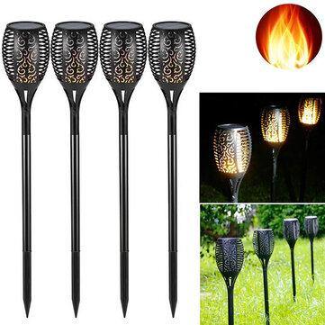 LED Solar Torch Dance Flickering Flame Lawn Light Waterproof Outdoor Garden Decorative Lamp - MRSLM