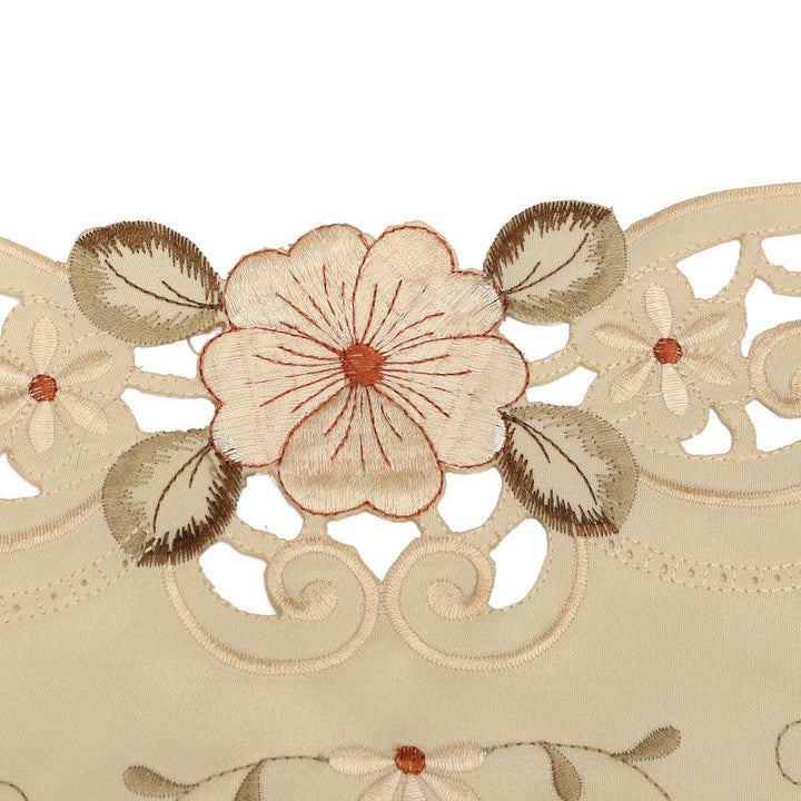 Four Sizes Classical Embroidery Flower Table Runnr Desk Mat Wedding Party Home Decor - MRSLM