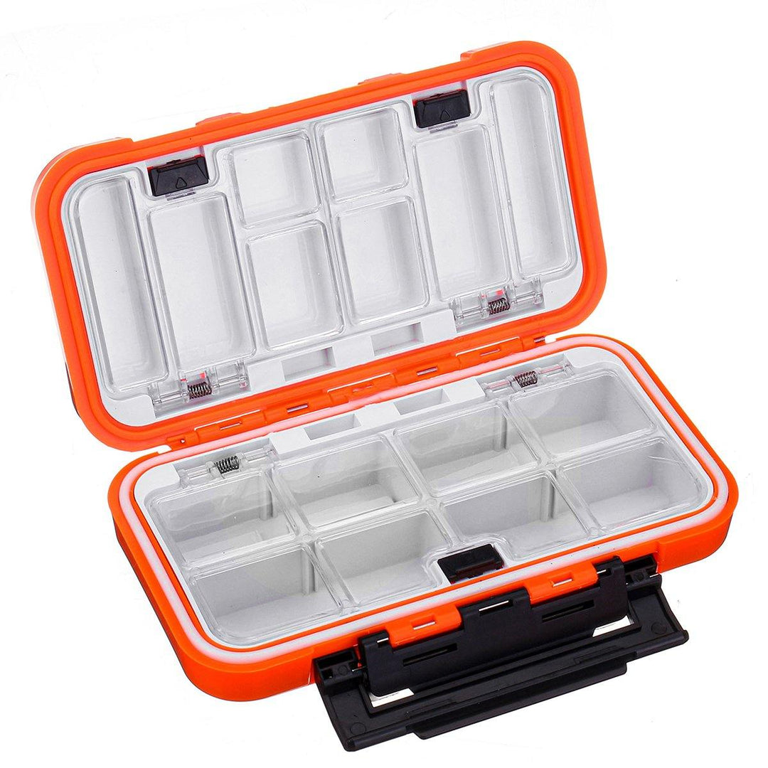 Fishing Tackle Box Swivels Sinker Beads Hooks Accessories Compartments Case - MRSLM