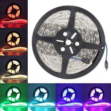 5M 5050 SMD RGB 300 LED Strip Light Waterproof IP65 Flexible Tape Lamp for Outdoor Use 12VDC - MRSLM