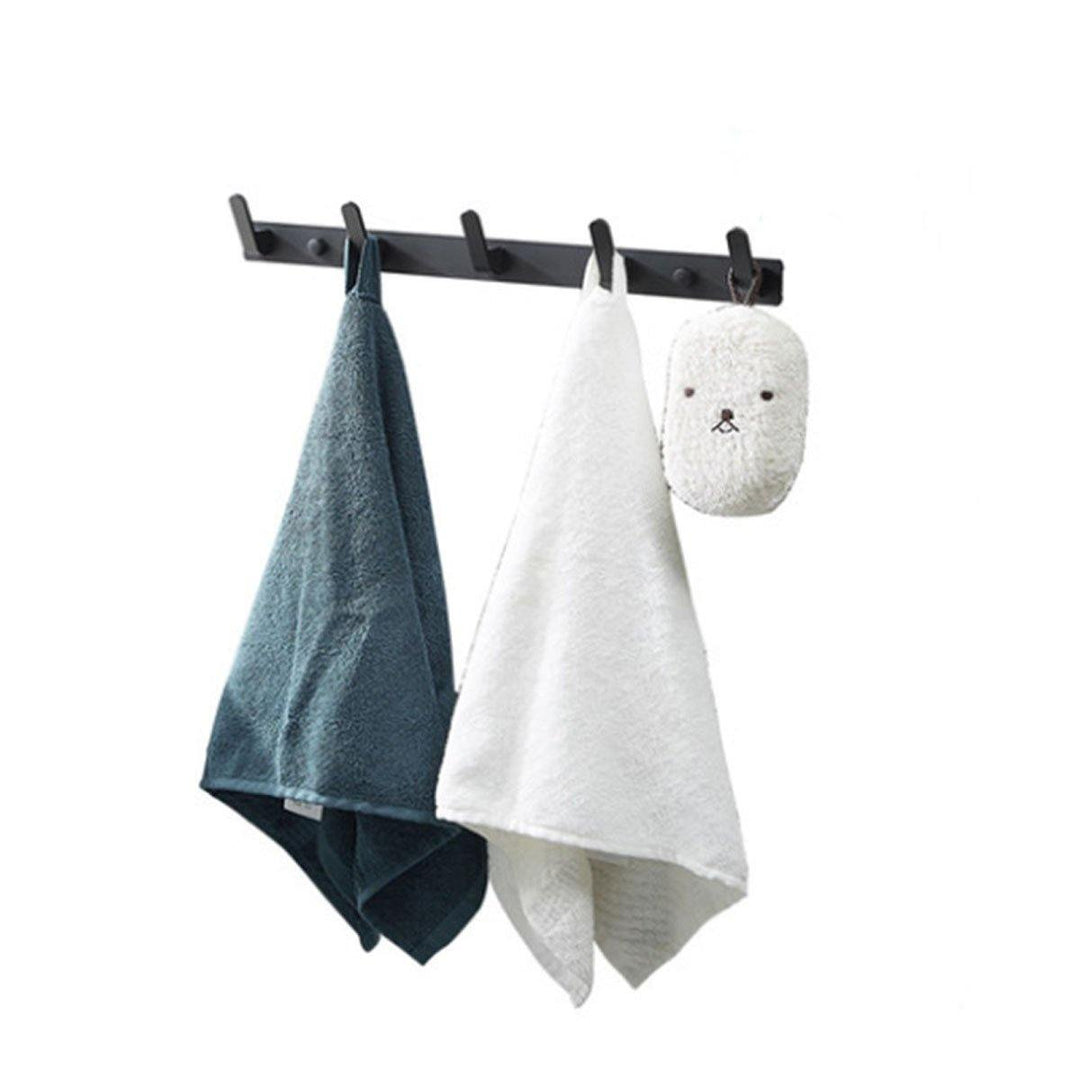 Aluminum Wall Mount Hook Hanger Coat Towel Hat Clothes Rack Bathroom Kitchen - MRSLM