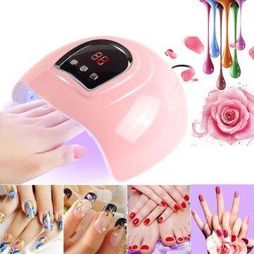 54W UV Nail Lamp 18 UV LED Lights Gel Nail Polish Dryer Curing Manicure - MRSLM