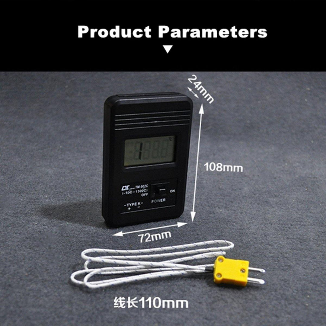 TM902C LCD K Type Thermometer Temperature Meter Probe+ Thermocouple Probe - MRSLM