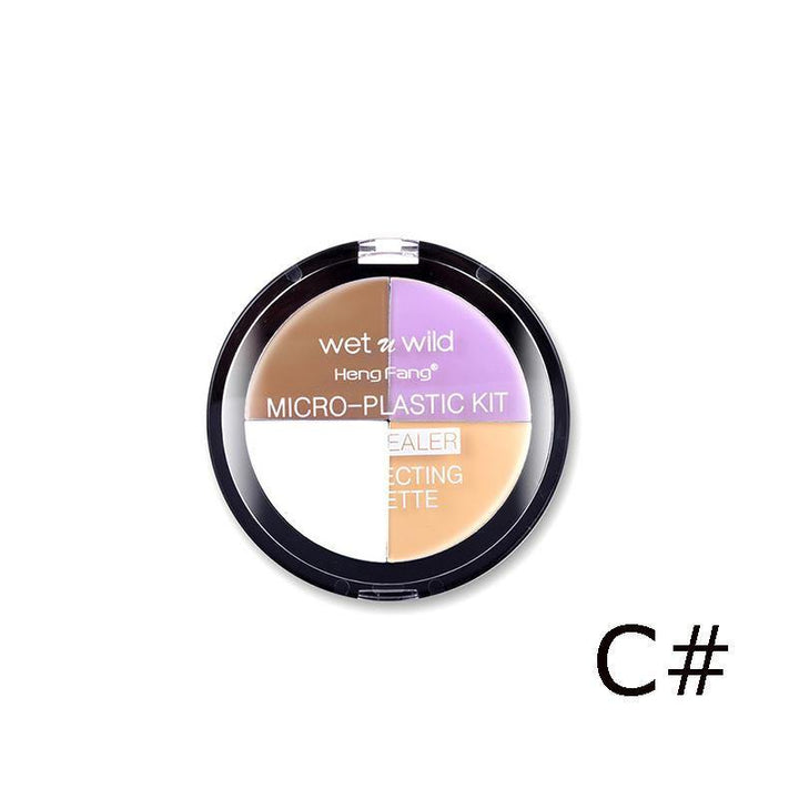 3 Style 4 Colors Natural Concealer Foundation Base Face Cream Make Up Bronzer Long Lasting - MRSLM