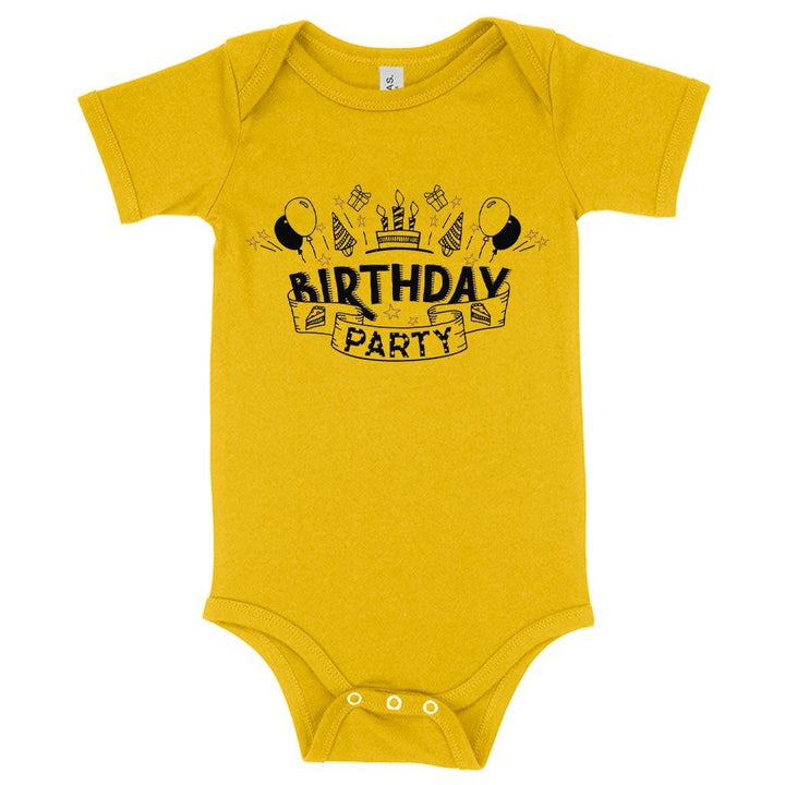 Baby Jersey Birthday Party Onesie - Birthday Celebration Onesies - MRSLM