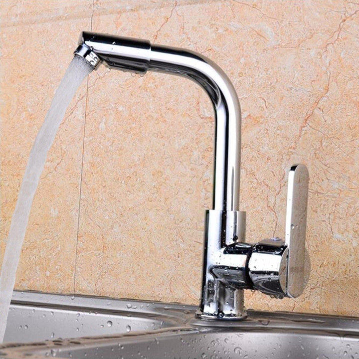 360° Chrome Faucet Kitchen Bathroom Basin Sink Hot & Cold Water Mixer Tap - MRSLM