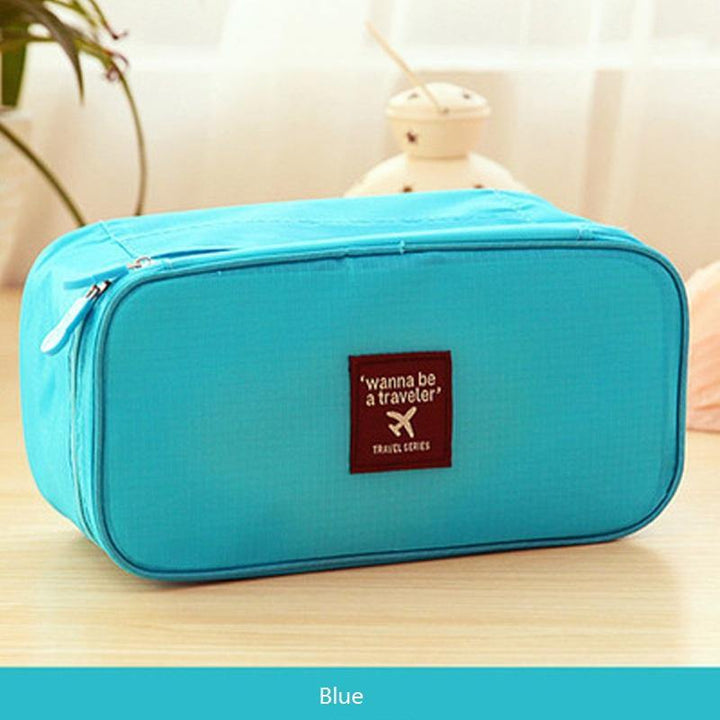 Travel Multi-function Underwear Storage Bag Bra Finishing Package Cosmetic Bag Wash Bag - MRSLM