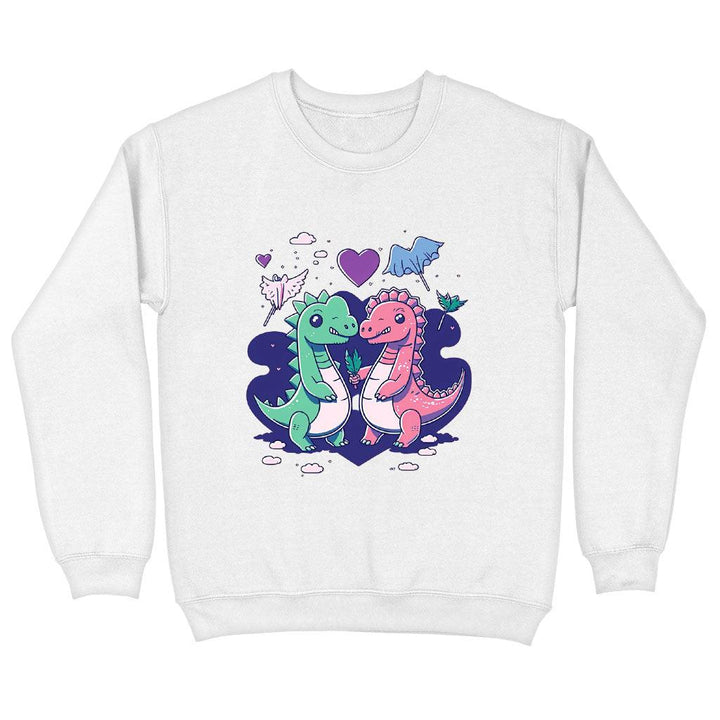 Dinosaur Graphic Sweatshirt - Cartoon Crewneck Sweatshirt - Themed Sweatshirt - MRSLM