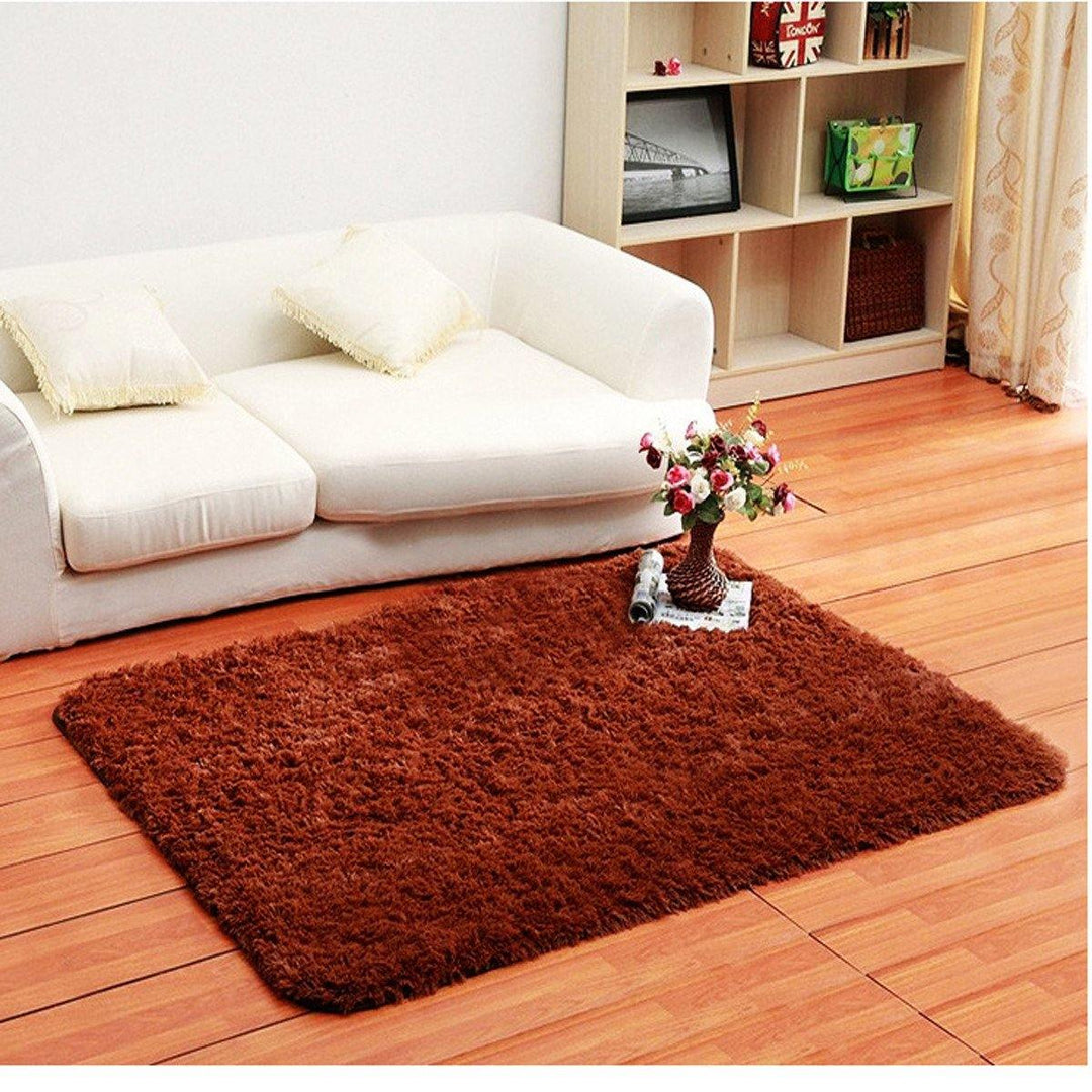 90x160cm Bedroom Short Floss Floor Carpet Mat Soft Shaggy Blanket Non Slip Living Room Rug - MRSLM