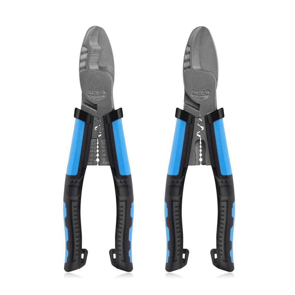 NEWACALOX Pliers Set Wire Pliers Crimping Pliers Wire Stripper Wire Cutters Long Nose Pliers Multi-tool Hand Tools DIY - MRSLM