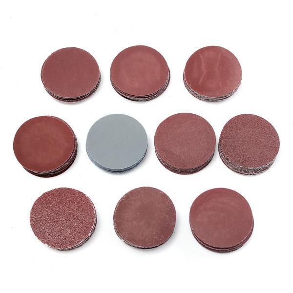 100pcs 2 Inch 50mm Sander Disc 80 to 3000 Grit Sanding Polishing Pad Sandpaper - MRSLM