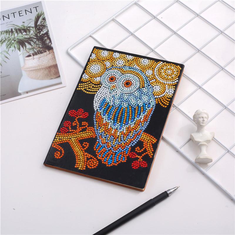 A5 Diamond Notebook 50 Pages Diary Book DIY 5D Diamond Painting Kit Handmade Craft Cross Stitch Embroidery Notepad - MRSLM