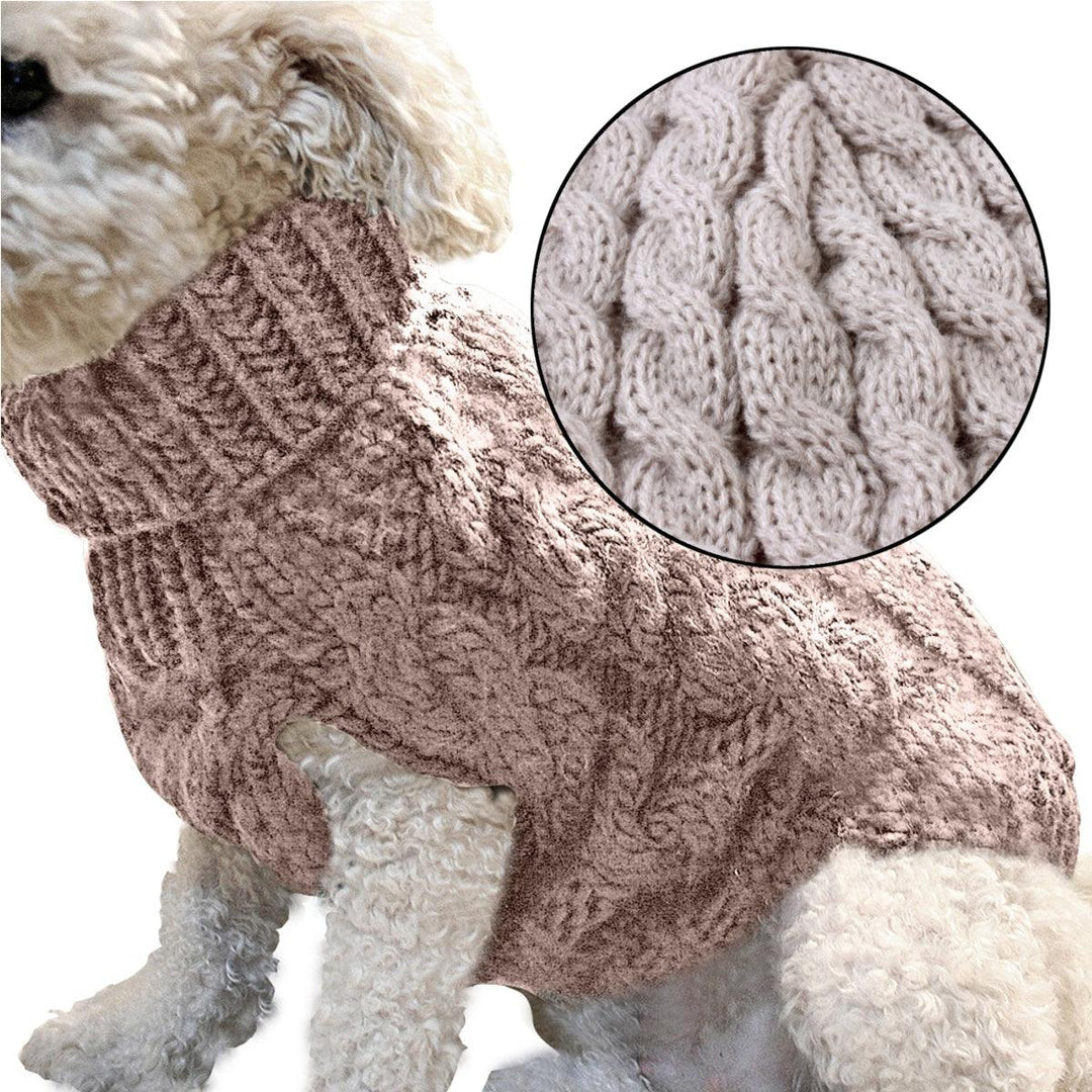 Pet Vest Jacket Pet Knit Sweater Dog Cat Puppy Coat Warm Clothes - MRSLM