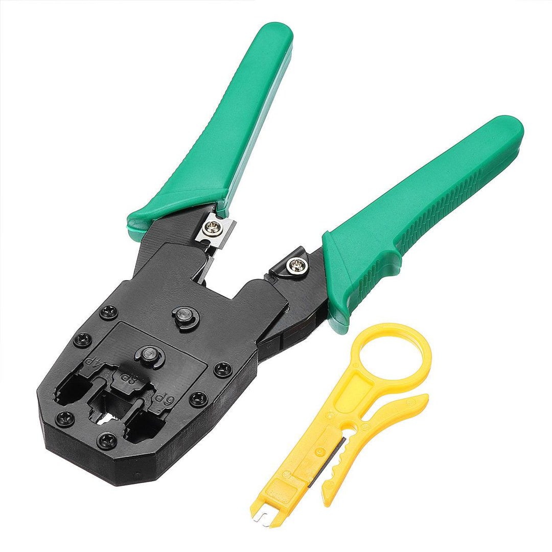 9pcs Cat5 RJ45 RJ11 RJ12 LAN Network Tool Kit Crimper Stripper Network Cable Tester Crimping Kit - MRSLM