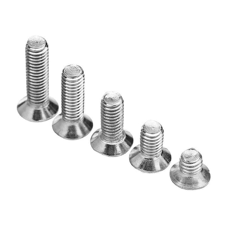 Suleve™ M3SP1 50Pcs M3 Stainless Steel Phillips Flat Head Countersunk Machine Screw 4-12mm Length - MRSLM