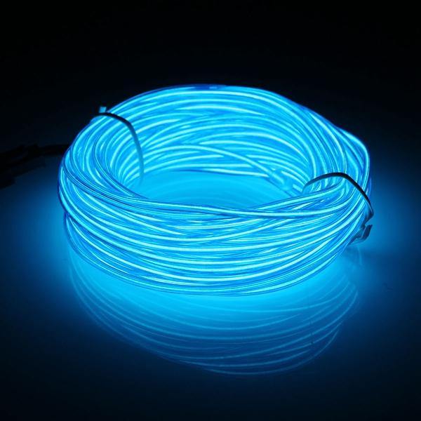 10M EL LED Flexible Soft Tube Wire Neon Glow Car Rope Strip Light Xmas Decor DC12V - MRSLM