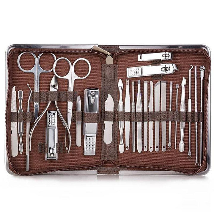 11/26 Pcs Nail Clipper Manicure Set Stainless Steel Nail Cutter Scissor Cuticle Nipper Nail Tools Set - MRSLM