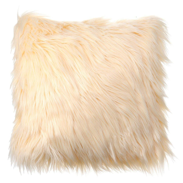 40x40 Faux Wool Fur Cushion Cover Fluffy Soft Plush Throw Pillow Case Home Decor - MRSLM