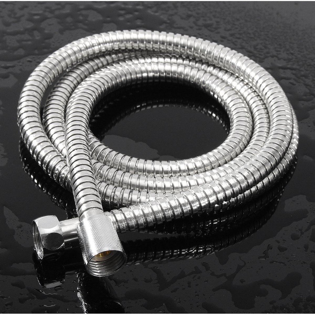 1m/1.5m/2m Stainless Steel Bathroom Flexible Shower Hose Water Head Pipe G1/2 Thread Interface - MRSLM