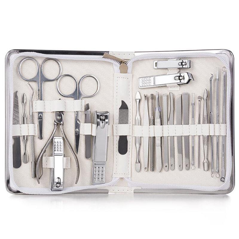 11/26 Pcs Nail Clipper Manicure Set Stainless Steel Nail Cutter Scissor Cuticle Nipper Nail Tools Set - MRSLM