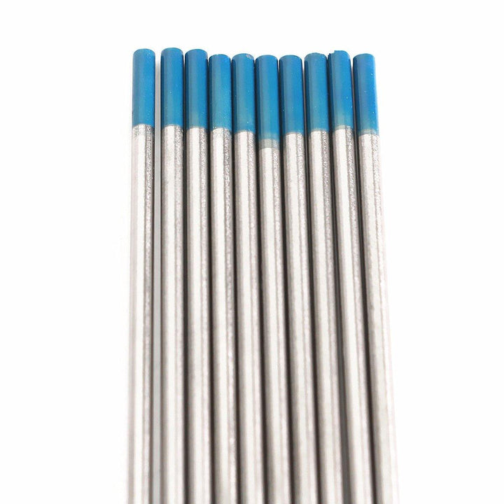 10Pcs Tungsten 2 Percent Lanthanated Blue Tip TIG Electrodes WL20 Welding Rods - MRSLM