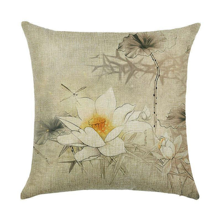 Honana 45x45cm Home Decoration Flowers and Plants Design Patterns Cotton Linen Pillow case - MRSLM