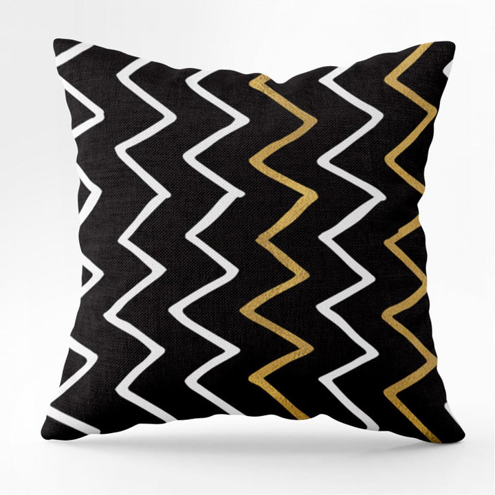 Black and White Printed Geometry Pattern Pillowcase Euro Pillow Covers Home Decorative Cushion Cover - MRSLM