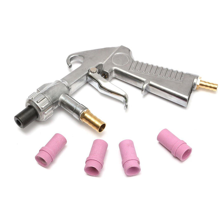 Sand Blasting Gun + 4pcs (4mm/5mm/6mm/7mm ) Ceramic Nozzles For Marble Engraving - MRSLM