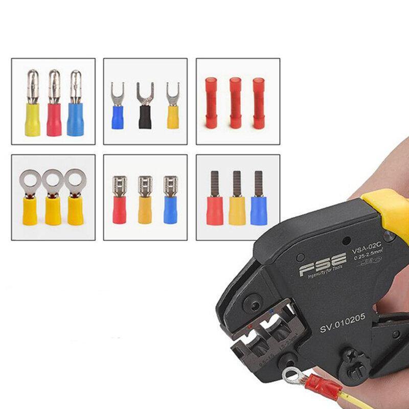 Crimping Tool Open Plug Terminal Electrician Multifunctional Ratchet Crimping Tool Terminal Pliers - MRSLM