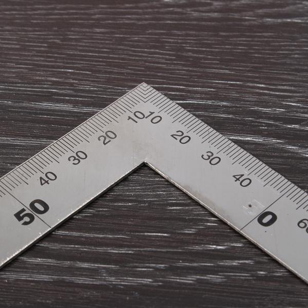 150 x 300mm Metric Square Ruler Stainless Steel 90 Degree Angle Corner Ruler - MRSLM