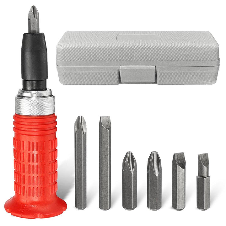 Manual Impact Driver Kit Screwdriver 1/4 Inch Drive Hammer Screw Socket Drive Tool With Bits - MRSLM