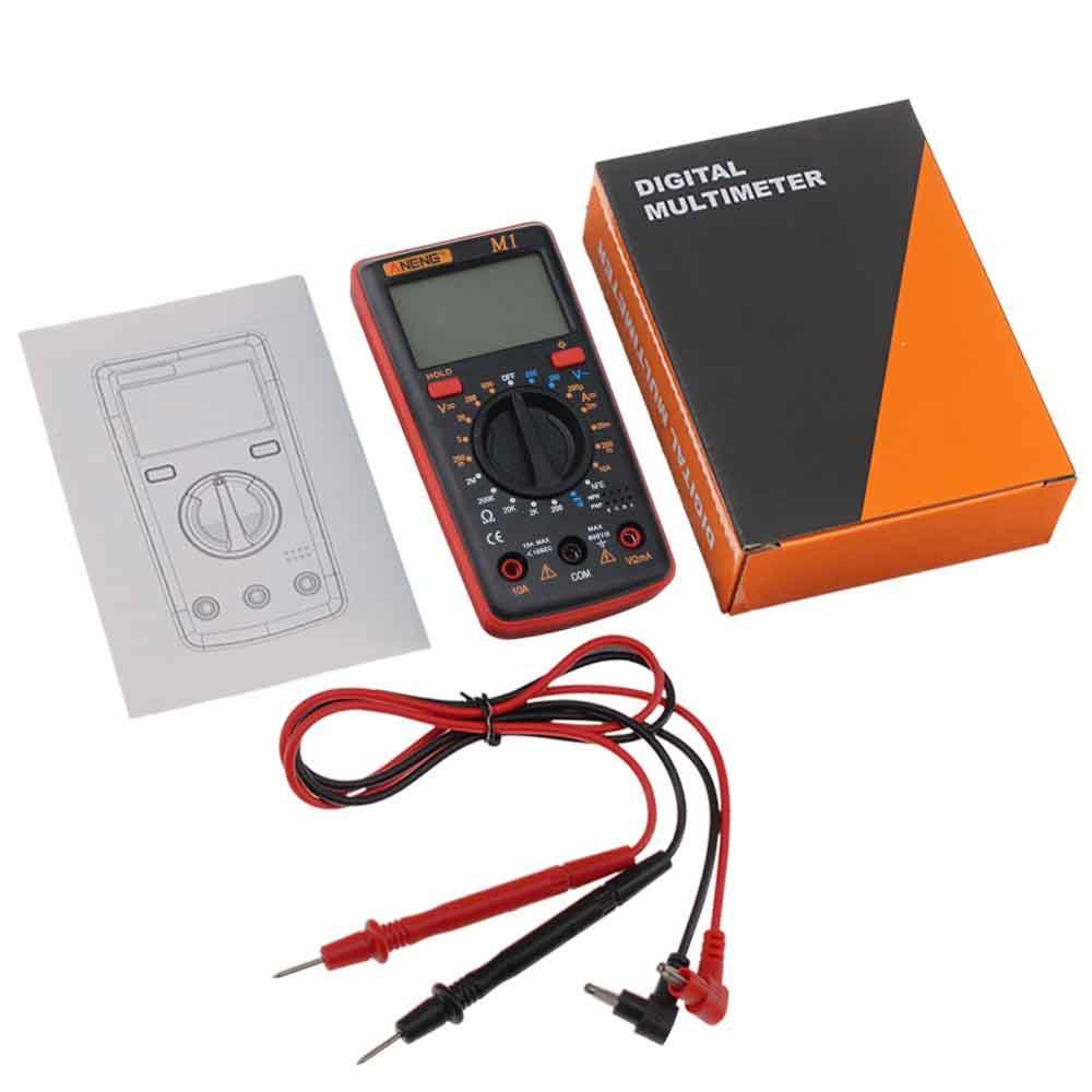 ANENG M1 Handheld Digital Multimeter AC/DC Voltage Current Resistance Transistor Continuity Test Overload Protection - MRSLM