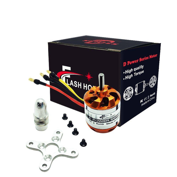 Flash Hobby D2836 750KV 880KV 1120KV 1500KV 2-4S Brushless Motor For RC Airplane - MRSLM