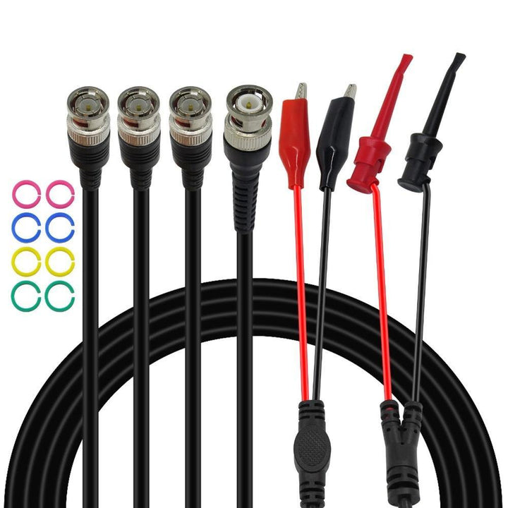 Cleqee P1260 Coaxial Cable Test lead kit BNC to BNC &Alligator Chip &Test Hook test lead - MRSLM